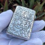 ZippoSterlingSilverArabesqueCross_05