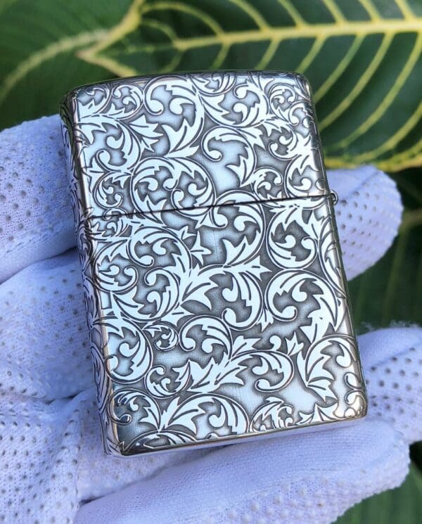 ZippoSterlingSilverArabesqueCross_15