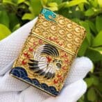 ZippoPlatedGoldenJacketJapaneseCrane_01