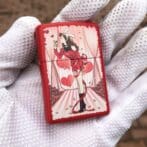 ZippoRedMatteWindyGirlLimitedEdition_05