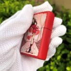 ZippoRedMatteWindyGirlLimitedEdition_06